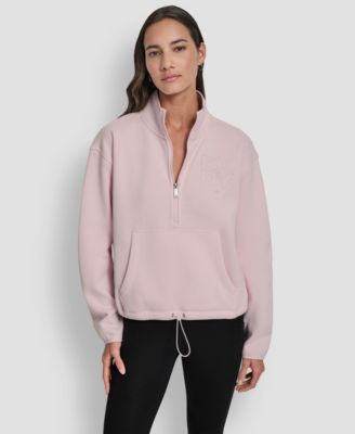 DKNY - Women's Half-Zip Long-Sleeve Sweater