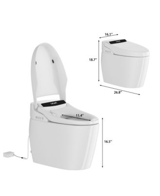 Fully automatic smart toilet - thermostatic seat, instant cleaning, foot feel flushing, US standard 110V