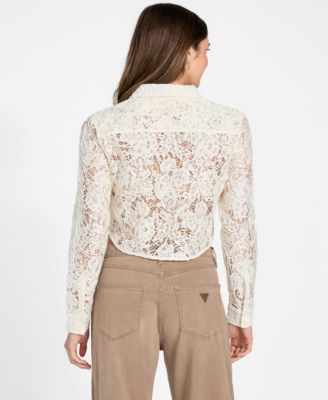 Women's Long-Sleeve Imani Lace Top
