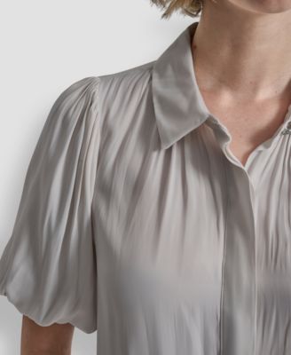 Women's Short-Sleeve Park Satin Top