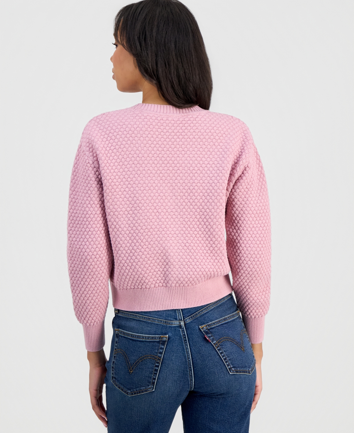 Levi's Women's Snowflake Long Sleeve Cardigan Sweater