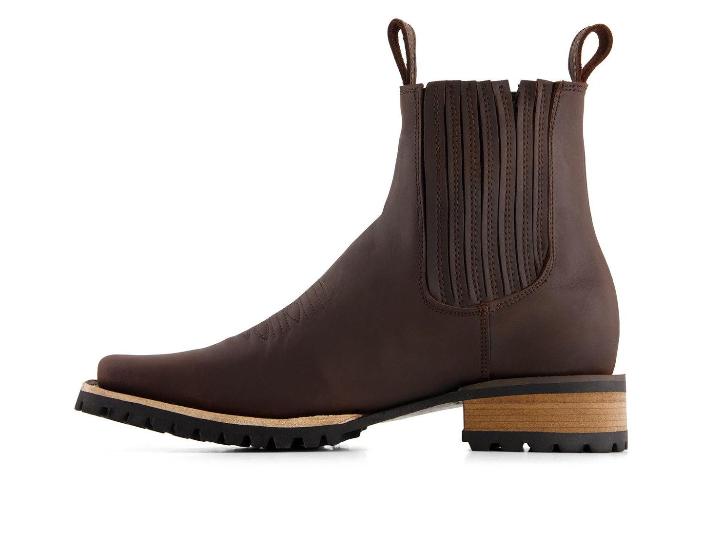 Мужские ботинки Forastero Leather Chelsea Boots with side Zipper, цвет: Коричневый — фото 2