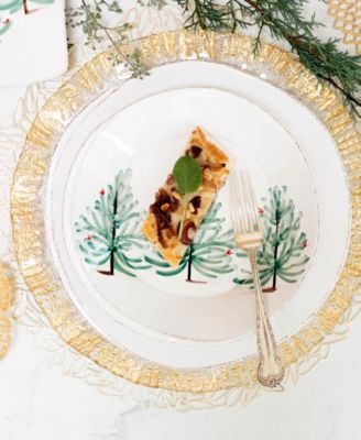 Rufolo Glass Gold Collection Service Plate/Charger 