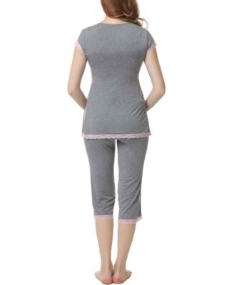 Maternity kimi + kai Nursing 2-Piece Pajama Set