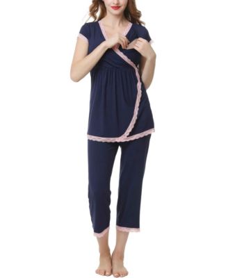 Maternity kimi + kai Nursing 2-Piece Pajama Set