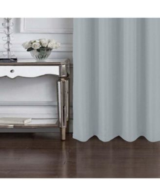 RT Designer Collection Cindy Textured 2 Pack Grommet Curtain Panel 36" x 84" Silver