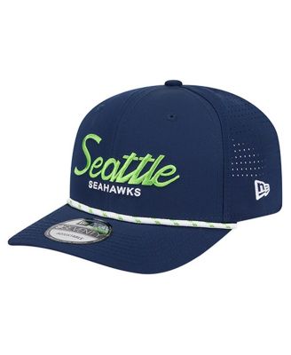 New Era - Men's College Navy Seattle Seahawks Script 9SEVENTY Adjustable Hat