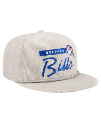 Men's Gray Buffalo Bills Cord Rope Corduroy 9FIFTY Snapback Hat