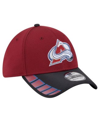 Men's Burgundy Colorado Avalanche Visor Hit 39THIRTY Flex Hat