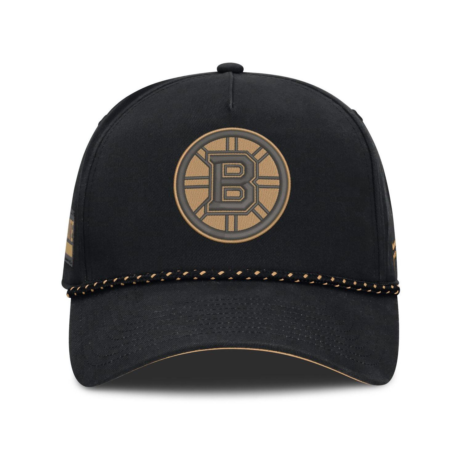 Men's Black Boston Bruins Military Appreciation Authentic Pro A-Frame Adjustable Hat