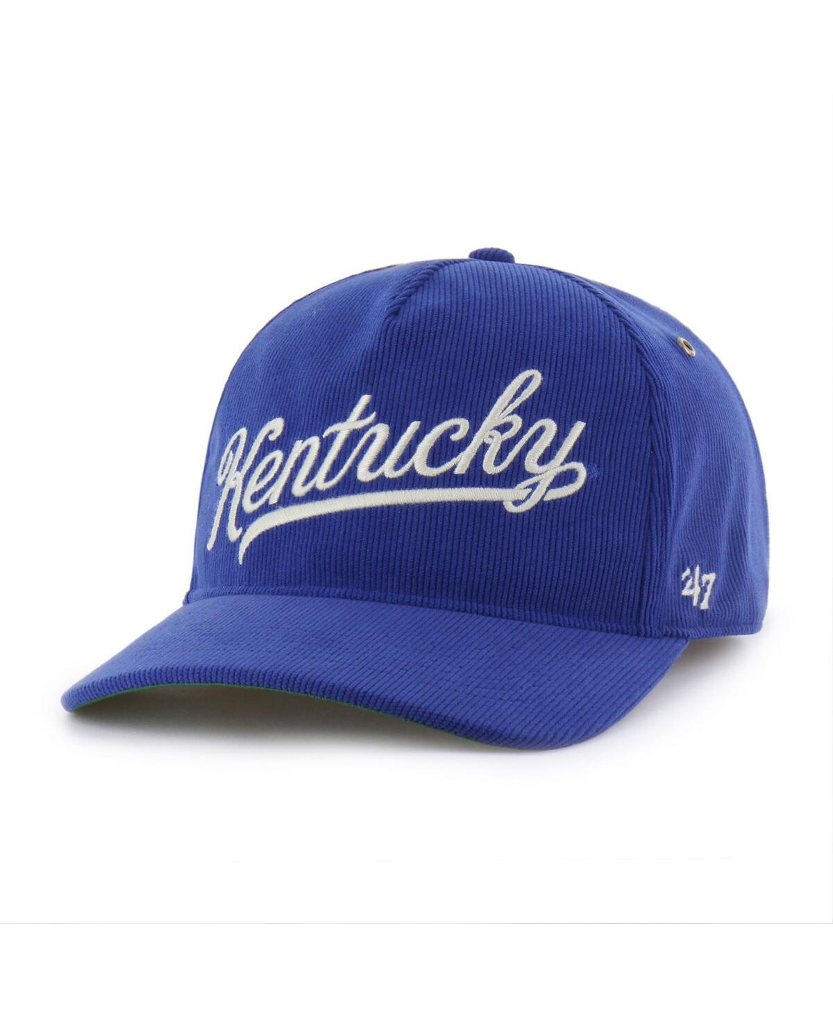 47 Brand Men's And Women's Royal Kentucky Wildcats Collections Golden Age Corduroy Hitch Adjustable Hat In Blue