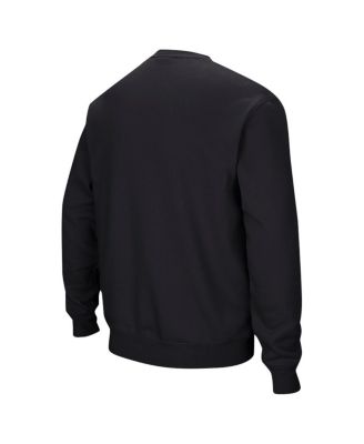 Men's Black Grambling Tigers Arch Logo Pullover Sweatshirt