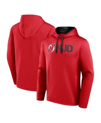 Logo Athletic - Men's Red New Jersey Devils Head Start Pullover Hoodie