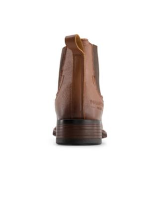 Men's Genuine Leather Chelsea Boot Western Style with elastic shaft