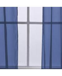 Cara One Sheer Grommet Light Filtering Curtain Panel 54" x 90" Navy