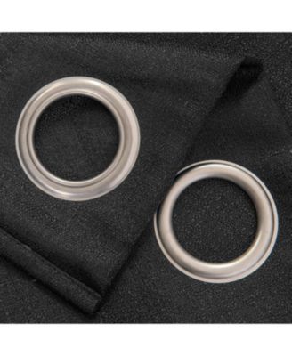 Cole Textured Grommet Room Darkening Curtain Panel 54" x 84" Black