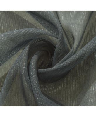 Ramallah Lonnie Grommet Curtain Panel - 54x90", Charcoal