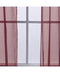 Cara One Sheer Grommet Light Filtering Curtain Panel 54" x 90" Burgundy