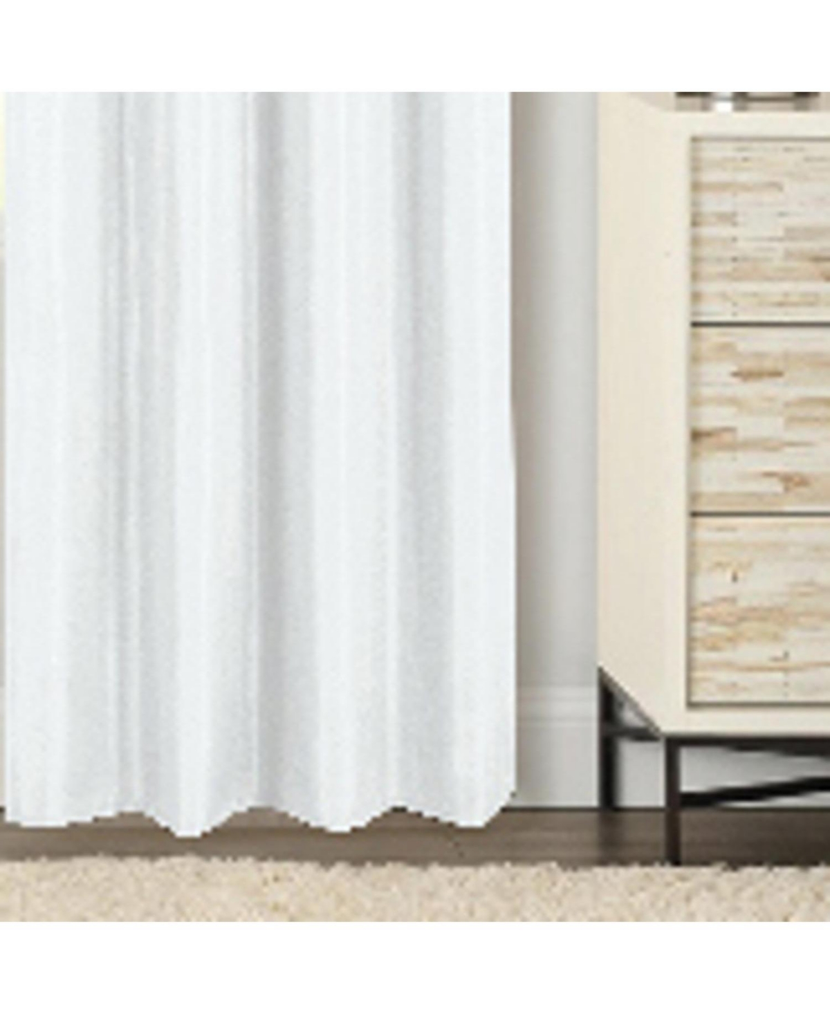 Rt Designer Collection Gibson Luxurious Decorative Grommet White Curtain Panel