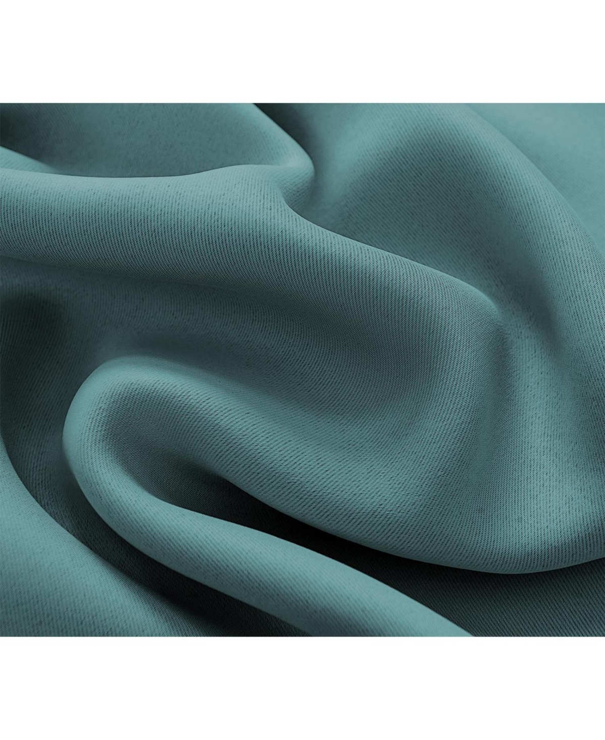Rt Designer Collection Anchorage Blackout Grommet Luxurious Modern Design Curtain Panel 54" x 95" Turquoise