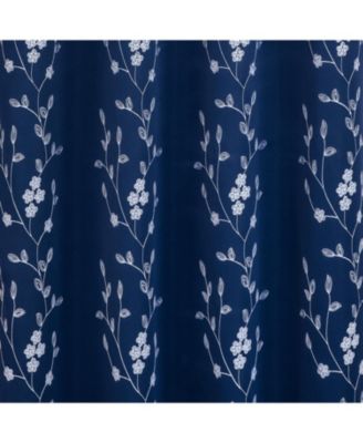 RT Designer Collection Lilian Embroidered Blackout Luxurious Decorative Grommet Curtain Panel