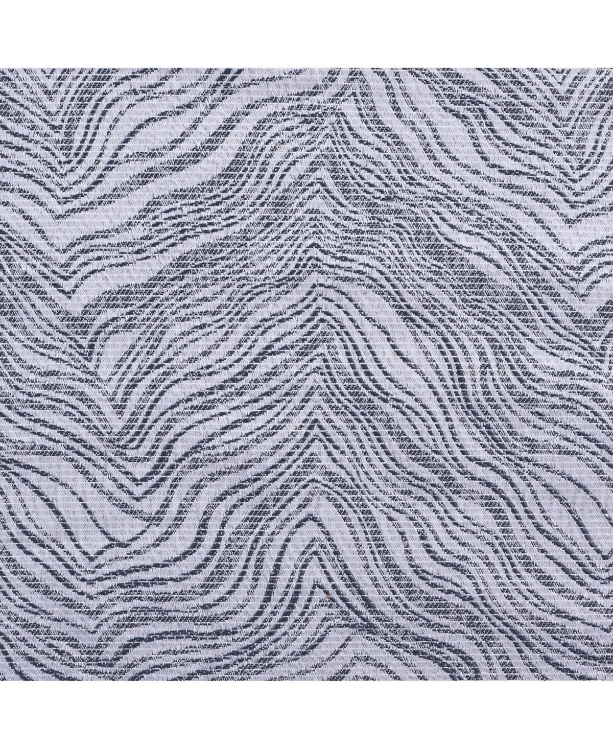 Rt Designer Collection Crystal Jacquard Rod Pocket Foam Back Luxurious Modern Design Curtain Panel 54" x 84" Charcoal