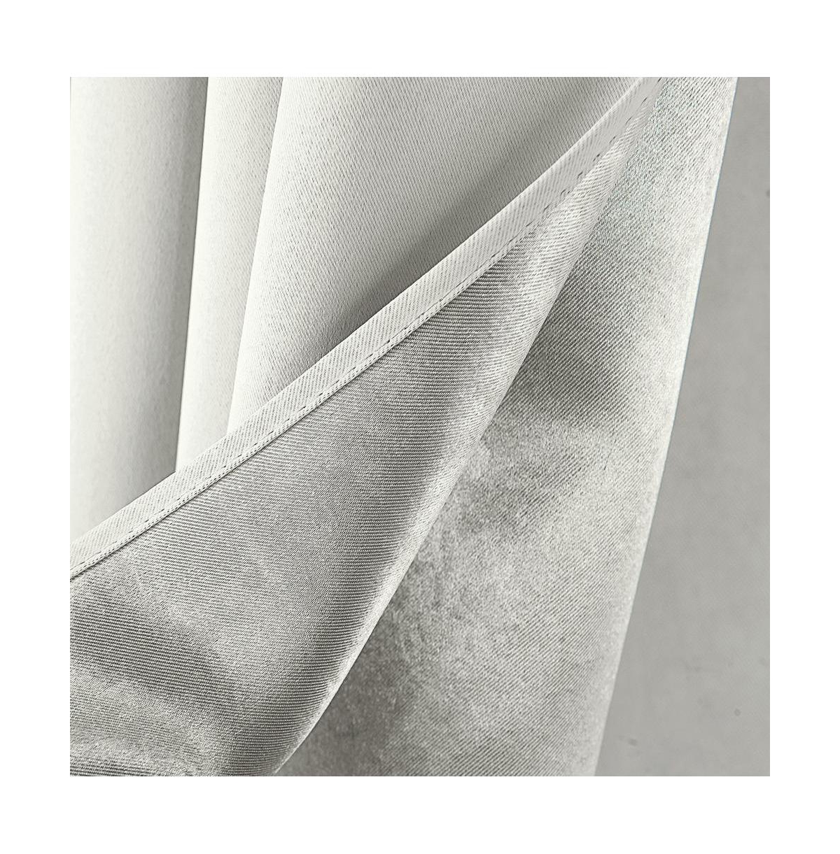 Rt Designers Collection Anchorage Premium Blackout Grommet Curtain Panel 54" x 63" White