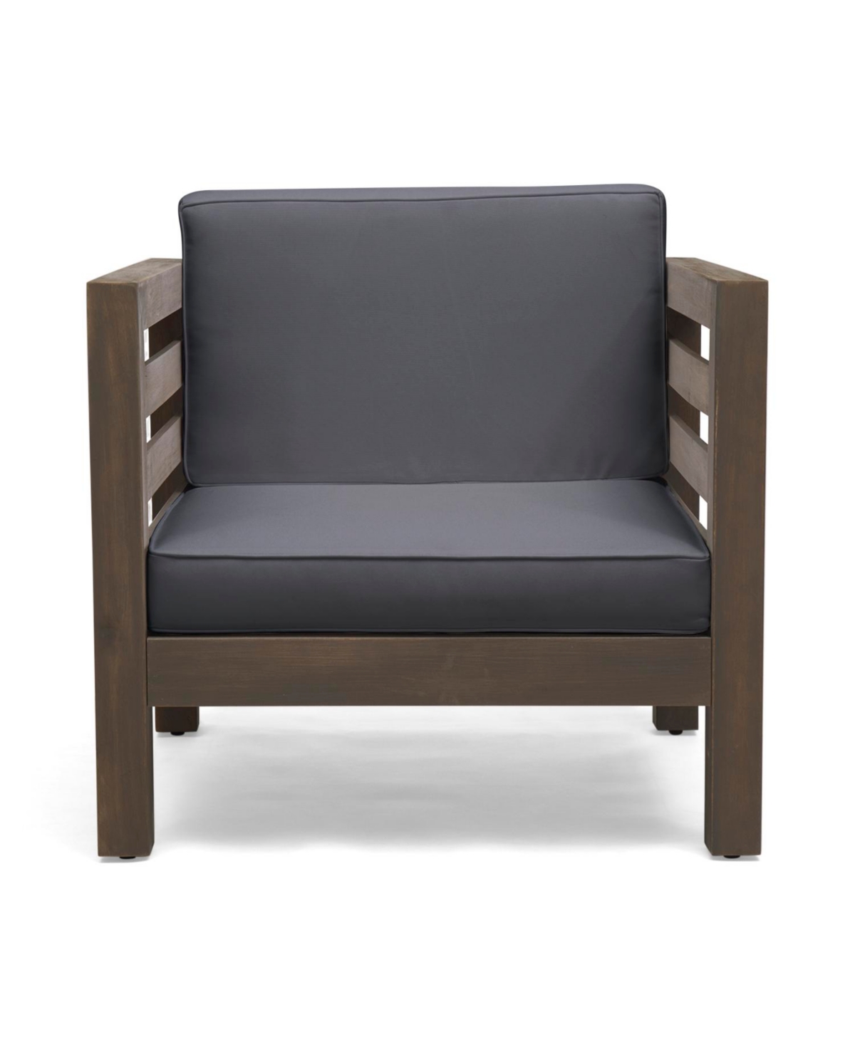 Streamdale Furniture Acacia Club Chair with Water-Resistant Cushions