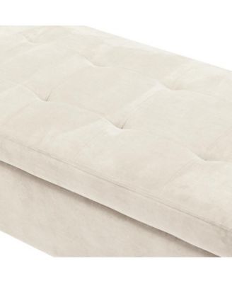 Vallejo 50.4'' W Modern Upholstered Flip Top Storage Bench with Two Pillows and Tufted