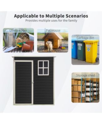 5 ft x 3 ft Outdoor Plastic Storage Shed with floor