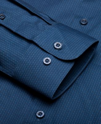 Men's Solid Slim-Fit Dress Shirt