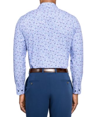 Men's Floral-Print Dress Shirt