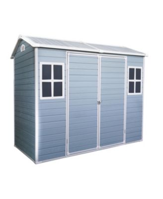 8x4 Outdoor Storage Shed - Double Door, Two Windows