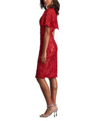 Women's Arnett Embroidered Flutter Sleeve Dress