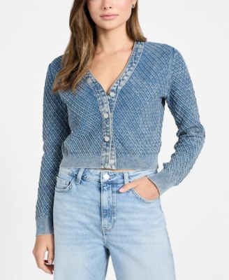 Women's Long-Sleeve V-Neck Lylah Cardigan Sweater