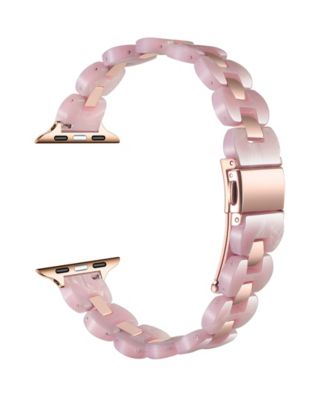 Women's Aria Scalloped Resin Stainless Steel Band for Apple Watch