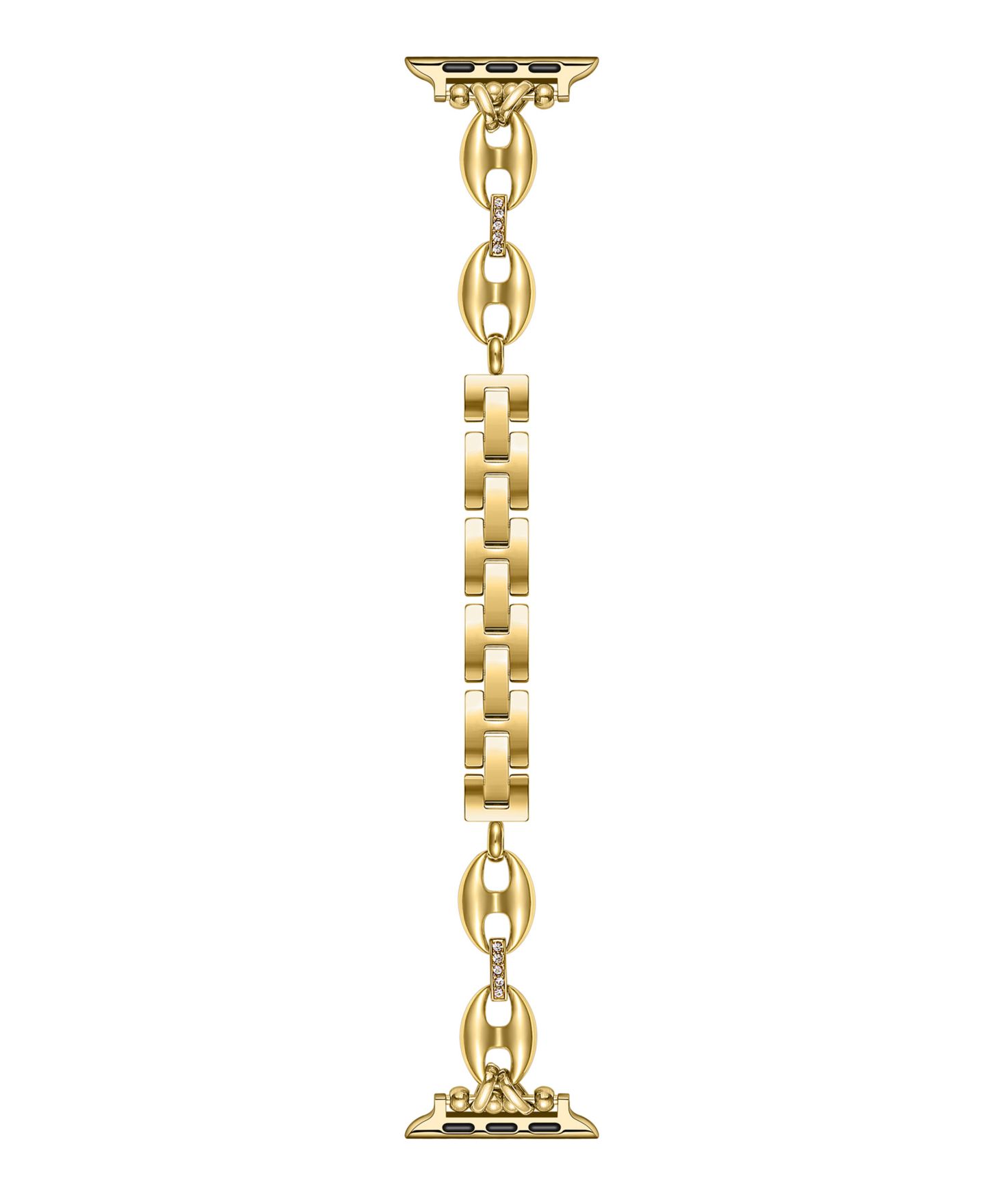 Женский ремешок для часов Posh Tech Poppy Rhinestone Band for Apple Watch, цвет: Золотой — фото 2