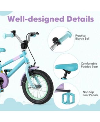 12-Inch Kids Bike with Adjustable Handlebar and Saddle