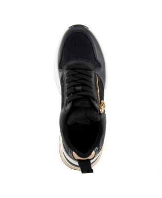 Women's URSA Platform Glitter Upper and Gold Accents Sneakers