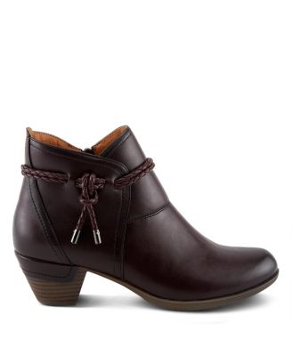 Women’s Stacked Heel Decorative Lace Detail Ankle Booties