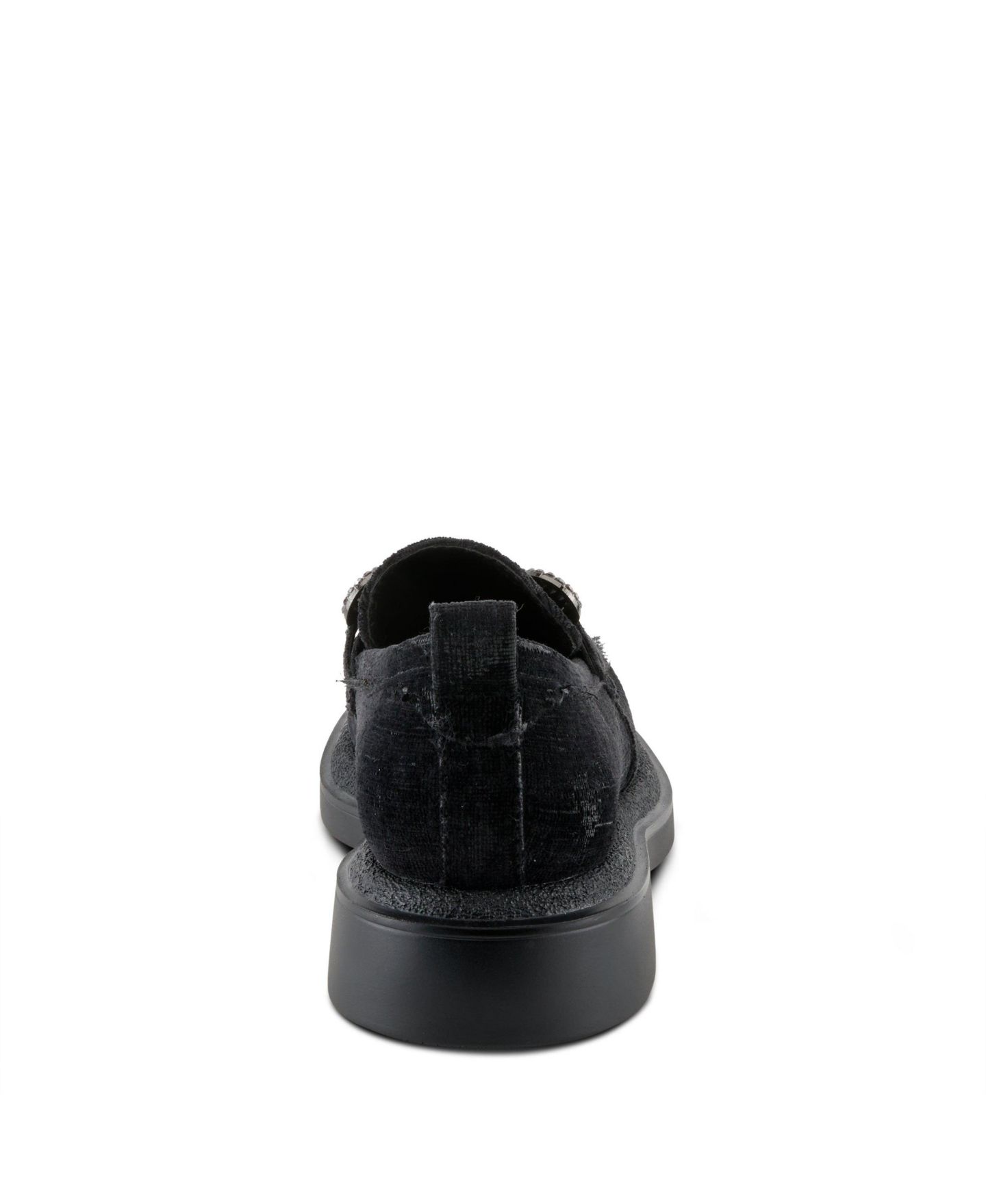 Женские туфли Patrizia Marlen Velvet Loafer with Metal Ornamentation, цвет: Чёрный — фото 4
