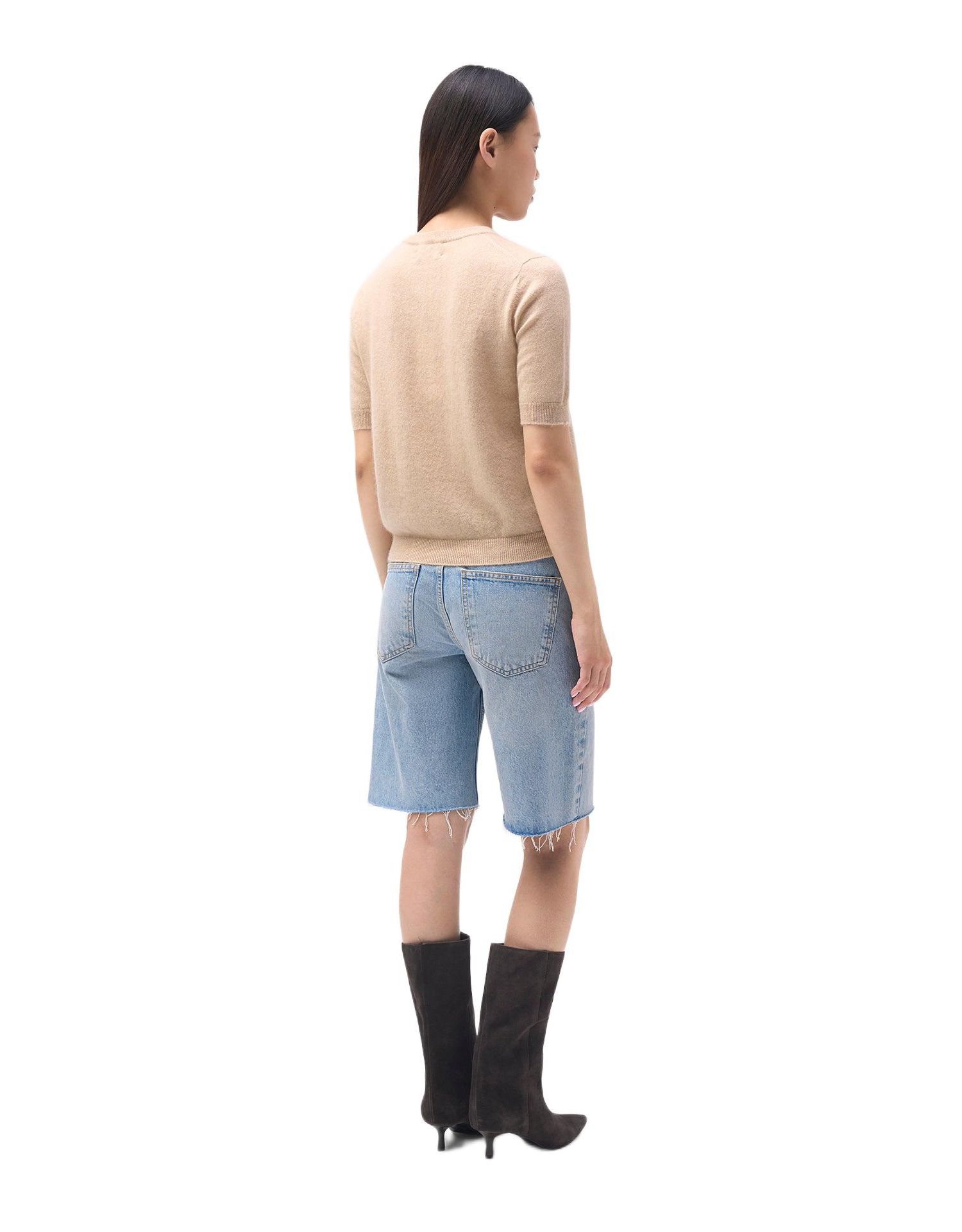 Women's Elbow-Length Sleeve Cashmere Sweater