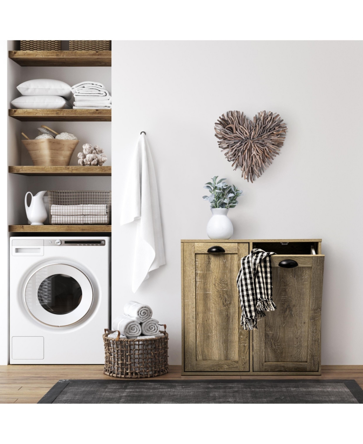 Household Essentials Laundry Sorter Cabinet