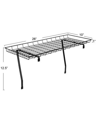 Rear Display Over-The-Washer Storage Shelf, Silver