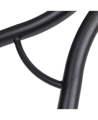 Wide Mega Ironing Board 4-Leg, Matte Black Frame, Grey Cover