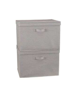 Medium Storage Bin with Lid, Natural