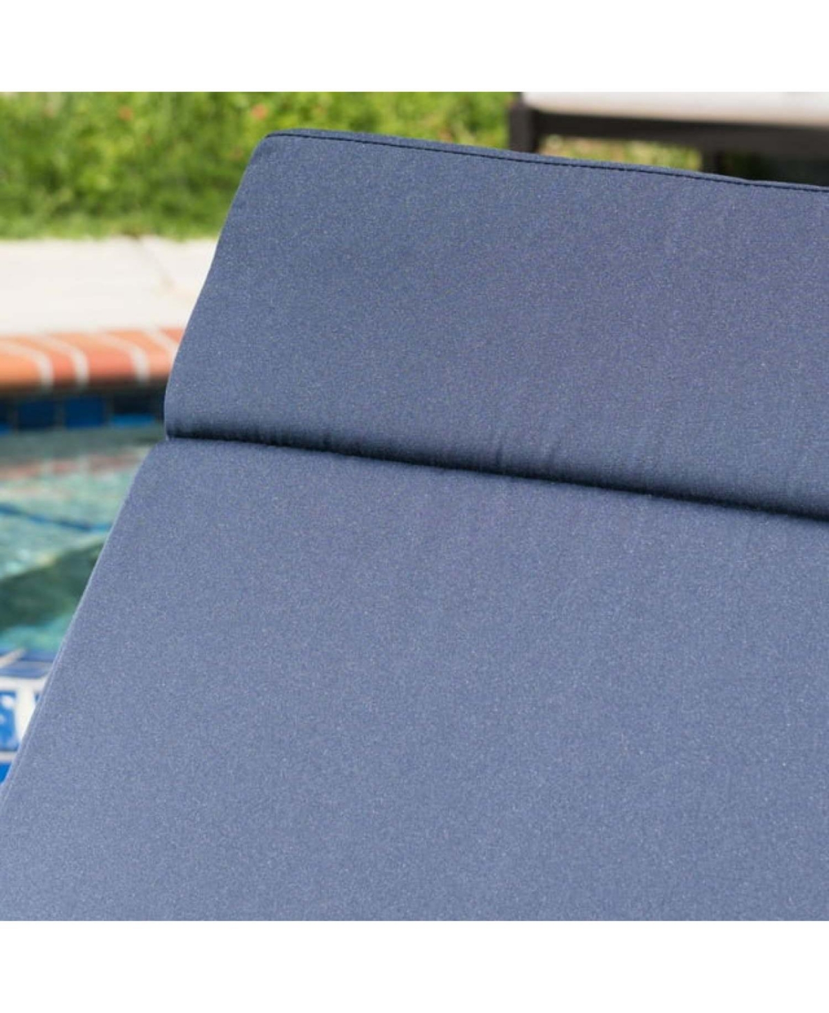 Streamdale Furniture Outdoor Chaise Lounge Cushion (2 Pcs)