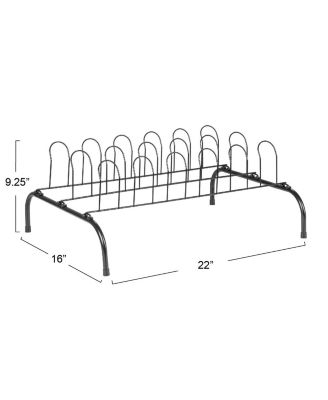 Metal Wire Shoe Rack, Black