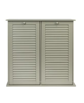 Tilt-out Cabinet Laundry Sorter with Shutter Front