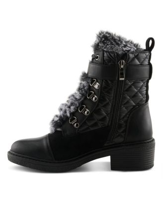 Women's Shoes HILVIA-QUILT Quilted Faux Fur Lined Winter Boots